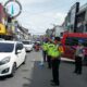 Polres Pematangsiantar melaksanakan KRYD pengaturan lalu lintas pada titik-titik rawan, Kamis (4/1) pasca pelaksanaan Operasi Lilin Toba 2023.(Waspada-Ist).  