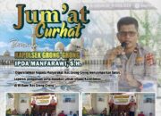 Kapolsek Grong-grong Sampaikan Pesan Kamtibmas Jelang Pemilu