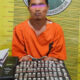 Tersangka KB alias Komar saat diamankan di Mapolres Padangsidimpuan. (Waspada/Ist)