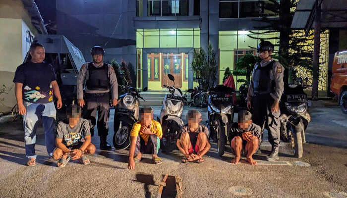 Sat Samapta Polres Amankan Sejumlah Remaja Terlibat Tawuran