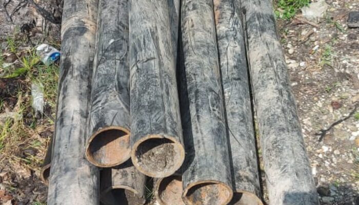 Pelaku Pencuri Besi Pipa Pertamina Ditangkap