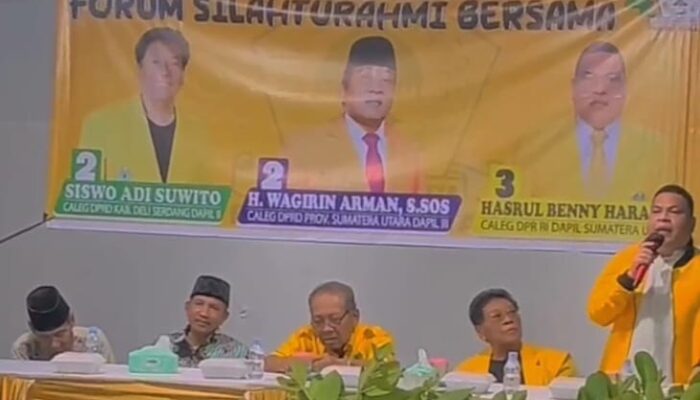 Caleg DPR RI Dapil Sumut 1 Dari Partai Golkar No 3 Hasrul Benny Harahap Hadiri Forum Silaturahmi Bersama