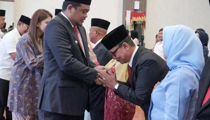 Bobby Nasution Lantik 4 Pimpinan Tinggi Pratama