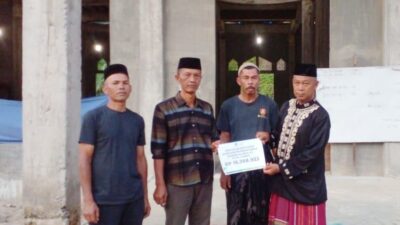 DD Waspada Salurkan Bantuan Tahap II Pembangunan Masjid Al Ikhlas Gayo Luwes