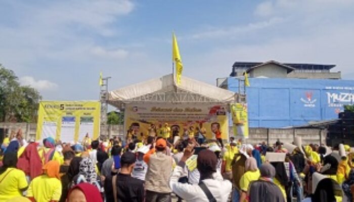 Ribuan Masyarakat Hadiri Kampanye Akbar Helmax Alex Tampubolon Di Medan Marelan