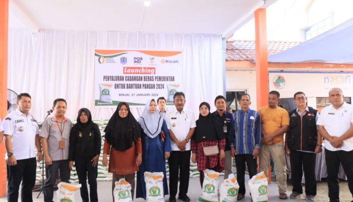 Pemko Binjai Salurkan Bantuan Pangan Beras 