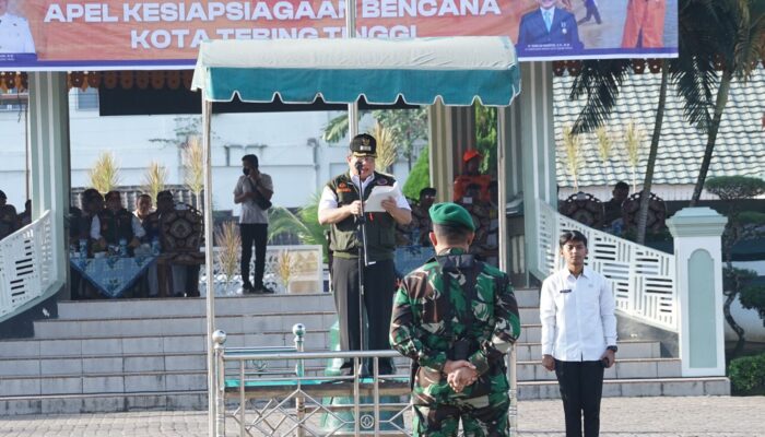 Pj Wali Kota Tebingtinggi Pimpin Apel Kesiagapan Bencana Tahun 2024