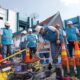 Senior Manager Distribusi Khairul Lingga memastikan kesiapan dan peralatan personil pada apel Inspection Day serentak, Jumat (2/2).