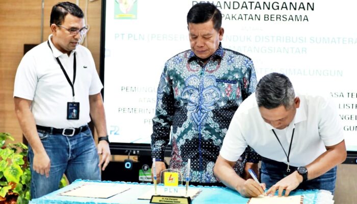Bupati Simalungun Teken MoU Dengan PT PLN