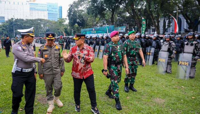 Pemko Medan Ikuti Apel Pasukan Pengamanan Pemilu 2024 Yang Digelar Kodam I/BB