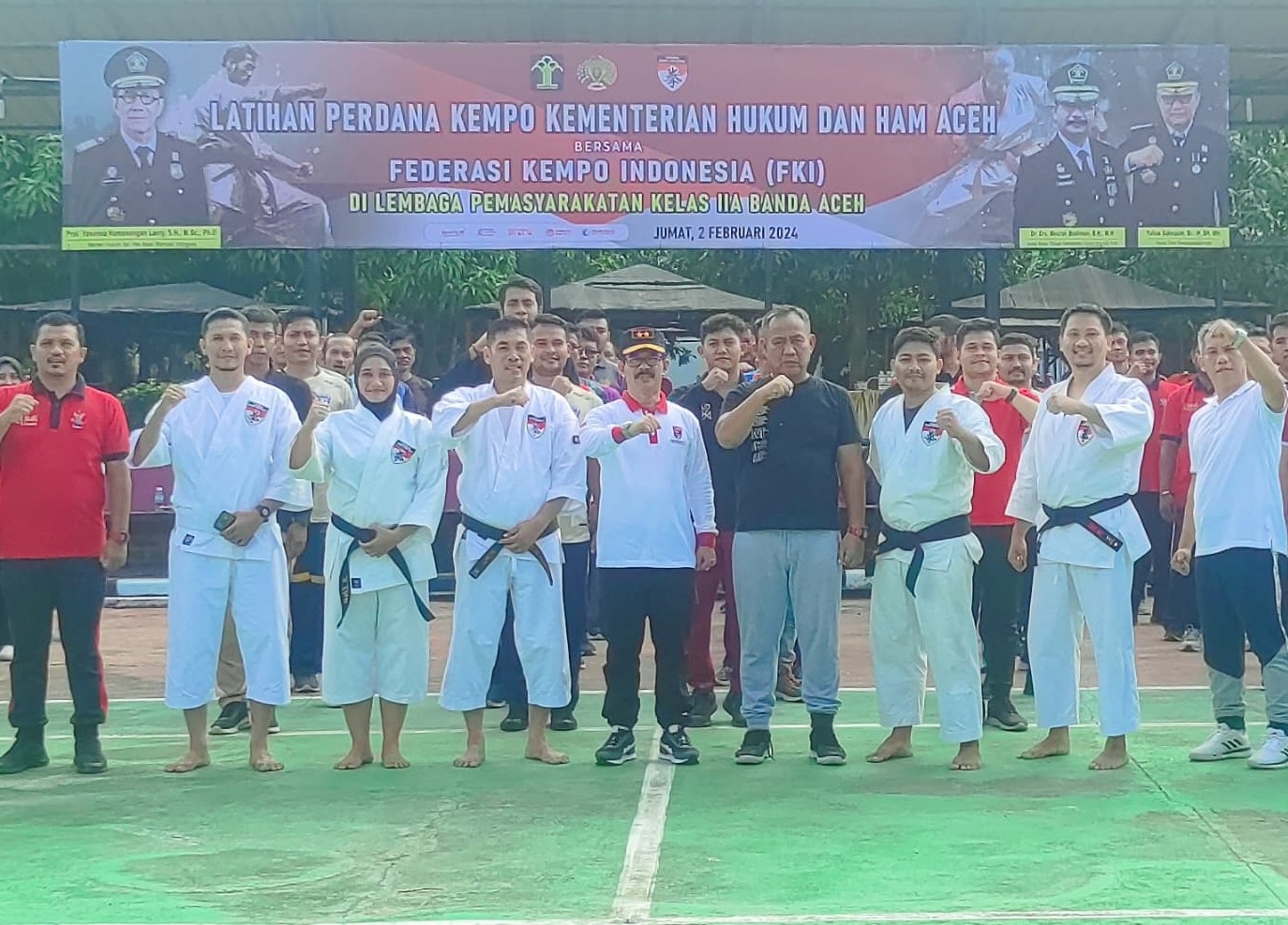 Latihan Kempo Di Kanwil Kemenkumham Aceh