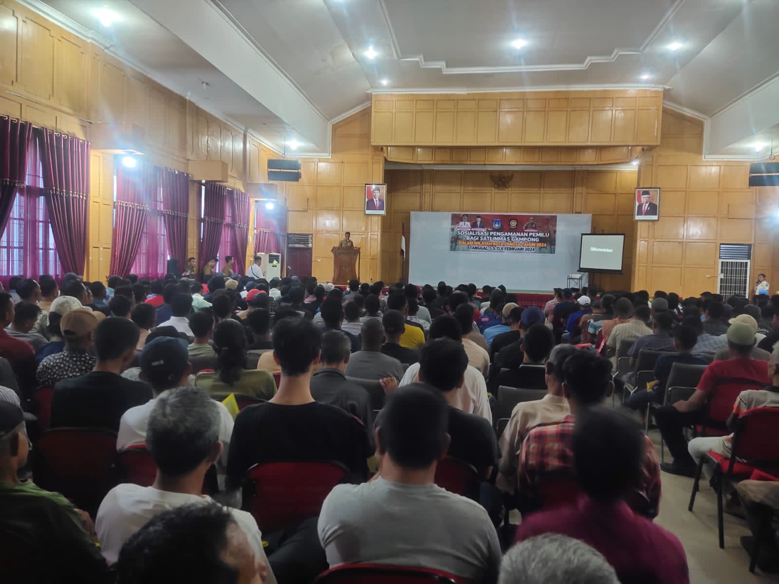 Satlinmas Gampong Ujung Tombak Pengamanan Pemilu