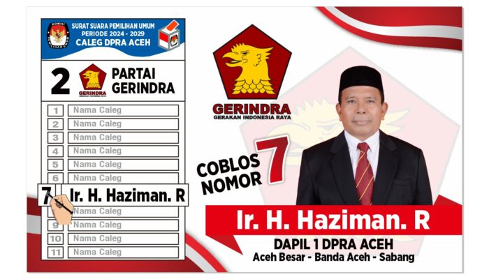 Caleg DPRA Partai Gerindra Haziman Berjuang Tingkatkan Kesejahteraan Petani