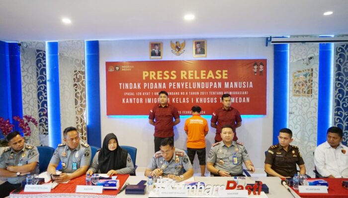 Imigrasi Medan Tangkap Pelaku Penyelundupan Manusia, Terima Upah Rp6,5 Juta