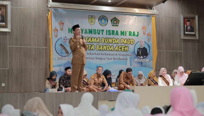 Hadiri Isra Mikraj Yang Digelar Bunda PAUD, Ini Pesan Pj Wali Kota