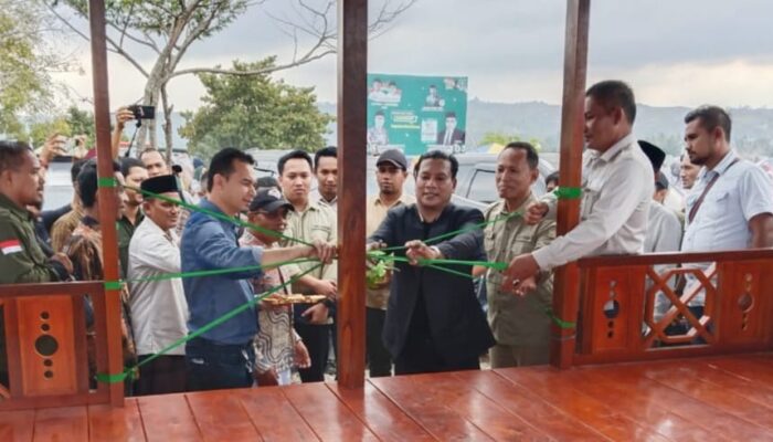 Dongkrak UMKM, HRD Resmikan Kios Di Objek Wisata Paya Santewan