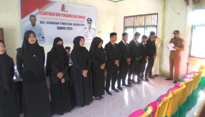 Aparatur Desa Ie Beudoh Diganti Dan Dilantik