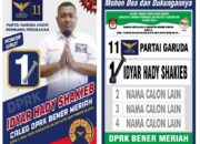 Idyar Hady Shakieb Gaungkan Kemajuan Dan Independen Pemilih