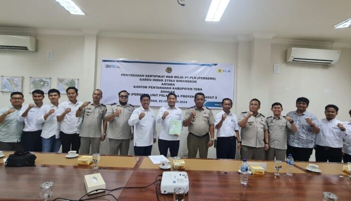 Bersama Kantah Toba, PLN UIP SBU Selamatkan Aset Seluas 53.089 m2