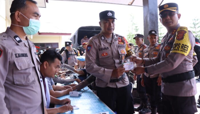 Kapolres Bener Meriah Cek Kesiapan Personel PAM TPS
