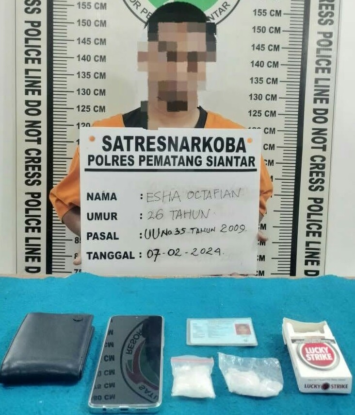Polres P.Siantar Ringkus Pemilik Sabu 24,09 Gram