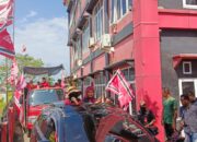 Kader Dan Simpatisan Partai Aceh Di Pidie Merahkan Jalan Dengan Berkonvoi