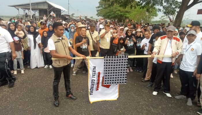Ribuan Warga Gerak Jalan Santai Gemoy Di Lingkaran Waduk Pusong