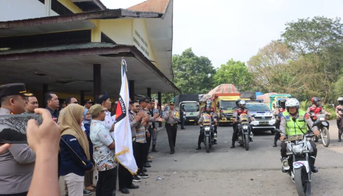 Kapolres Langkat Hadiri Pelepasan Logistik Pemilu