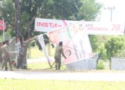 Minggu Tenang, Petugas Gabungan Aceh Besar Tertibkan APK Pemilu