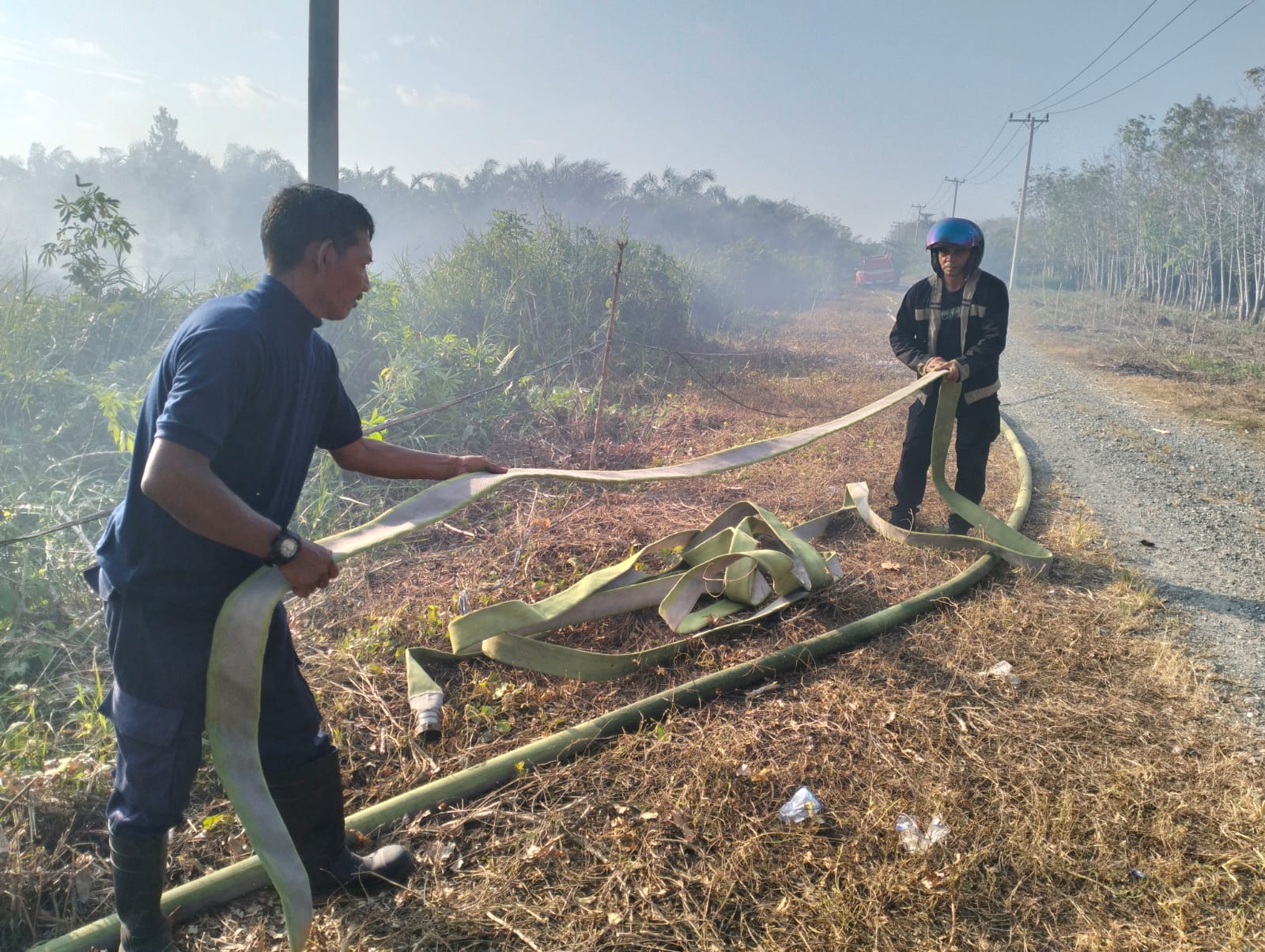 Satu Hektar Lahan Terbakar Di Lapang