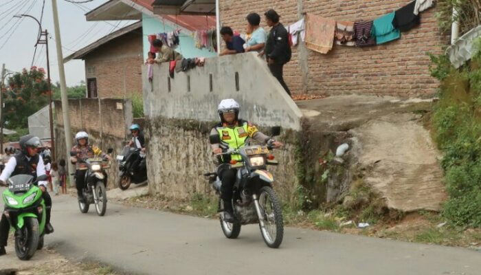 ‘Tunggangi’ Trail, Kapolres P. Siantar Cek Lokasi TPS Dugaan Rawan 