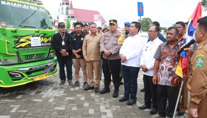 Kapolres Simalungun Tinjau TPS Pastikan Proses Pemilu 2024 Aman