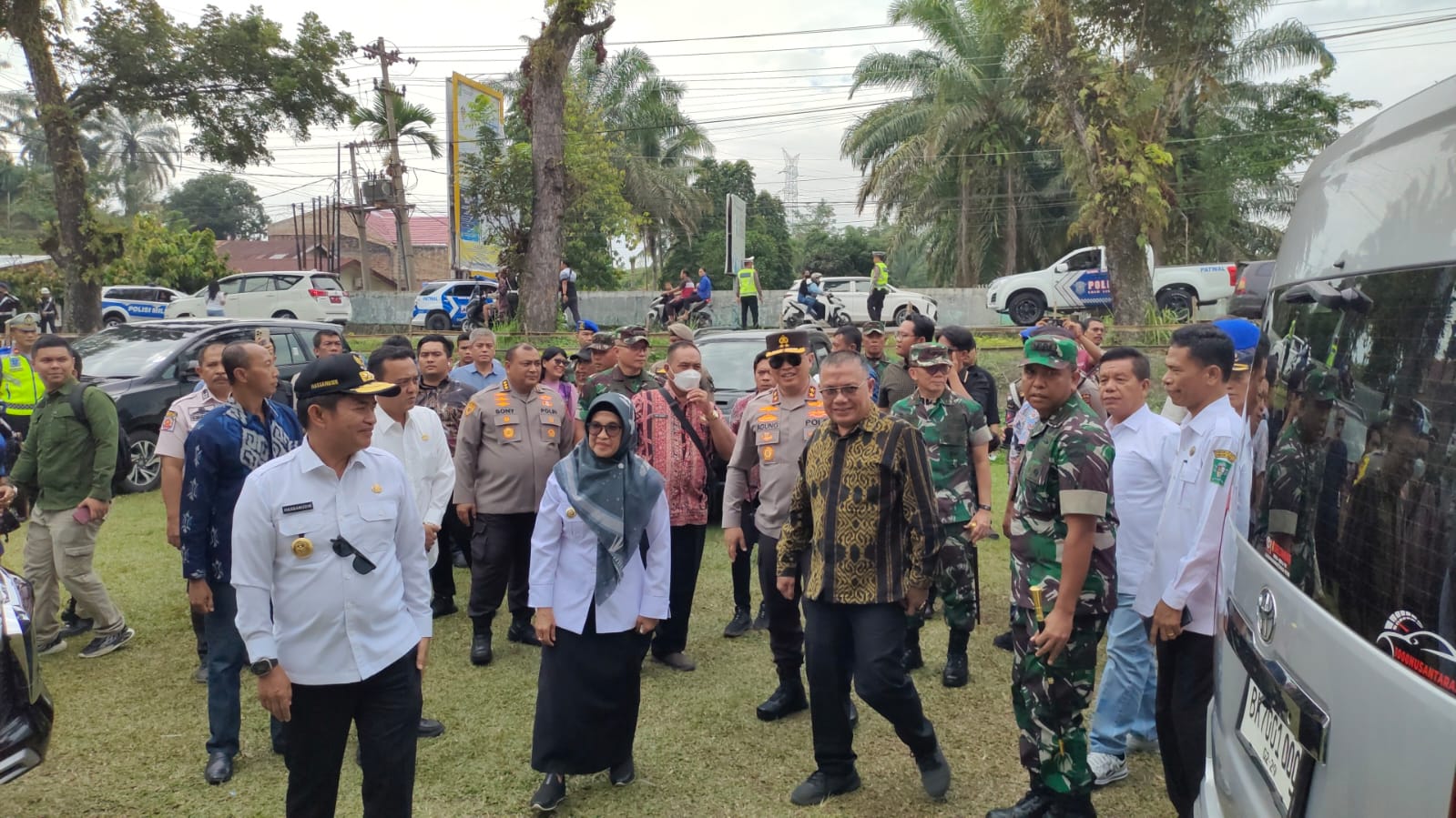 Pj. Gubsu, Pangdam I/BB Dan Kapoldasu Monitoring Pemilu 2024 Di Simalungun