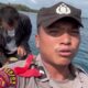 Perahu Motor Pengangkut Logistik Pemilu Terombang-ambing Di Lautan 