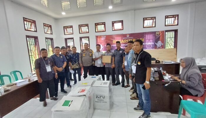 Kapolres Padang Lawas Cek Logistik Pemilu Di Sejumlah PPK