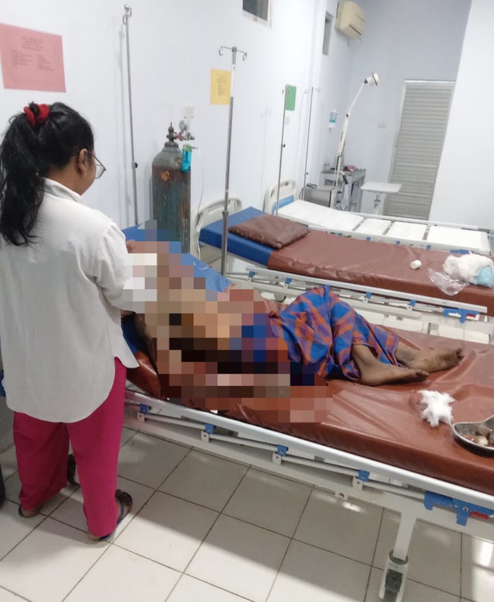 Polsek Labuhanruku Amankan Terduga Pembacok Yang Diamuk Massa
