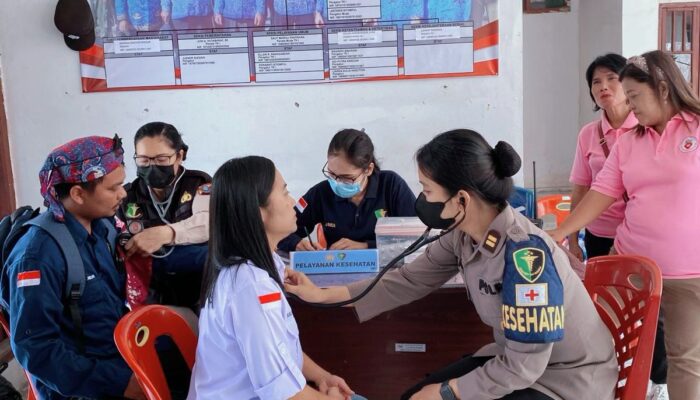 Dokkes Polres Taput Cek Kesehatan Penyelenggara Pemilu