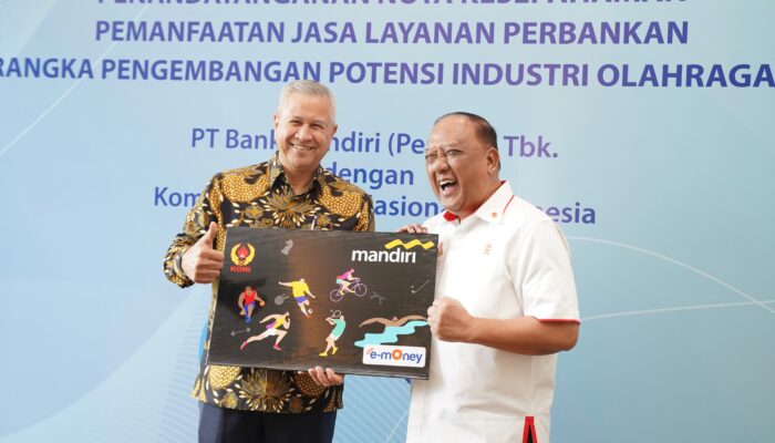 Dukung Industri Olahraga Nasional, Bank Mandiri dan KONI Jalin Kerjasama Perbankan Terintegrasi
