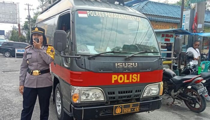 Binmas Polres P. Siantar Sampaikan Pesan Kamtibmas