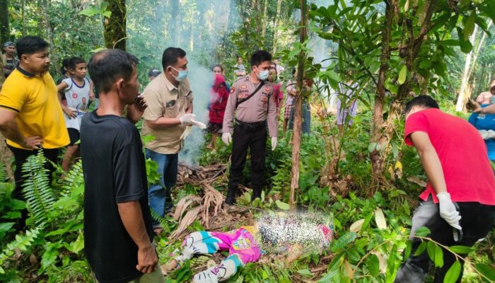 Mayat Perempuan Ditemukan Di Kebun Warga 