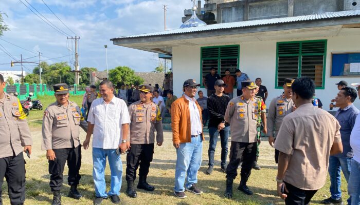 Kapolres Sabang Pantau PSU Di TPS 02 Gampong Cot Ba’u