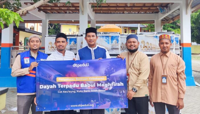 DT Peduli Salurkan Bantuan Paska Kebakaran Dayah Babul Maghfirah