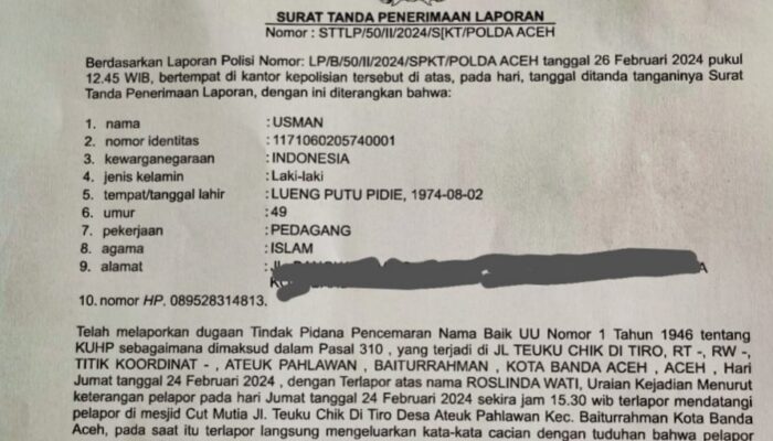 Pengurus BKM Polisikan Kepala SMK Farmasi Cut Meutia 