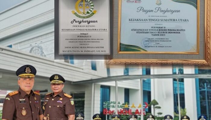 Kejati Sumut Peringkat II Berkinerja Baik Nasional bidang Pidmil