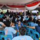 RIBUAN warga Balige dan wilayah Kabupaten Toba menghadiri kampanye akbar Prabowo Gibran, kolaborasi partai-partai pendukung Koalisi Indonesia Maju bersama Sahabat Maruarar Sirait dan RE Nainggolan di halaman Monumen DI Pandjaitan, Balige, Kabupaten Toba, Minggu (4/2/2024). Waspada/ist