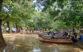 Menelusuri Cagar Budaya Muarajambi, Asiknya Minum Kopi di Atas Perahu