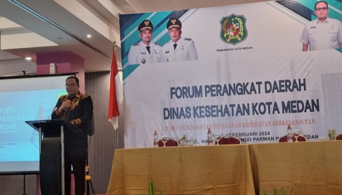 Gelar Forum Perangkat Daerah, Dinkes Medan Dorong Partisipasi Semua Pihak Dalam Pembangunan
