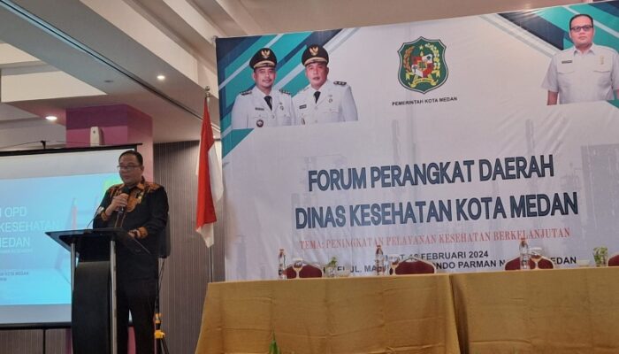 Gelar Forum Perangkat Daerah, Dinkes Medan Dorong Partisipasi Semua Pihak Dalam Pembangunan