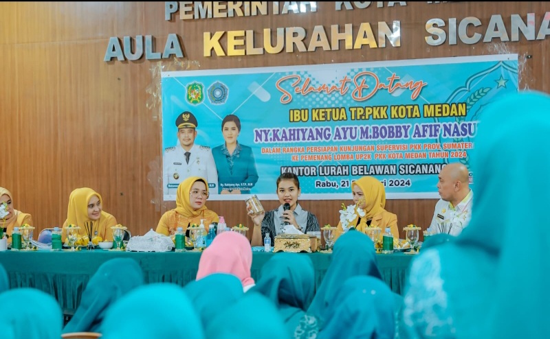 Ingin Kelurahan Belawan Sicanang Juara Lomba UP2K Sumut, Ny Kahiyang Ayu Pastikan Kesiapannya