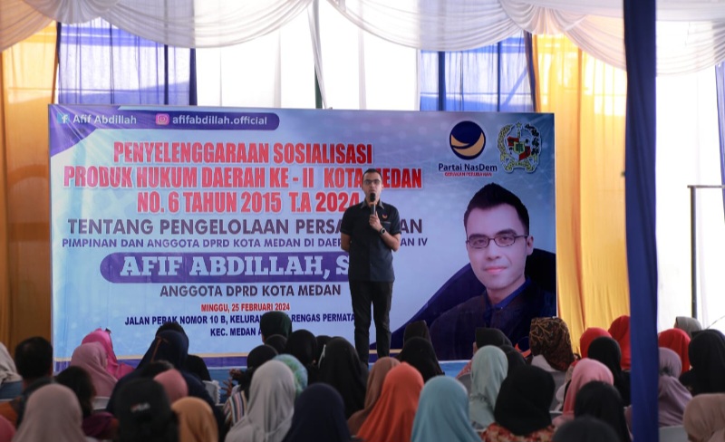 Afif Abdillah Ajak Warga Jaga Kebersihan Lingkungan Dukung Pembangunan Kota Medan